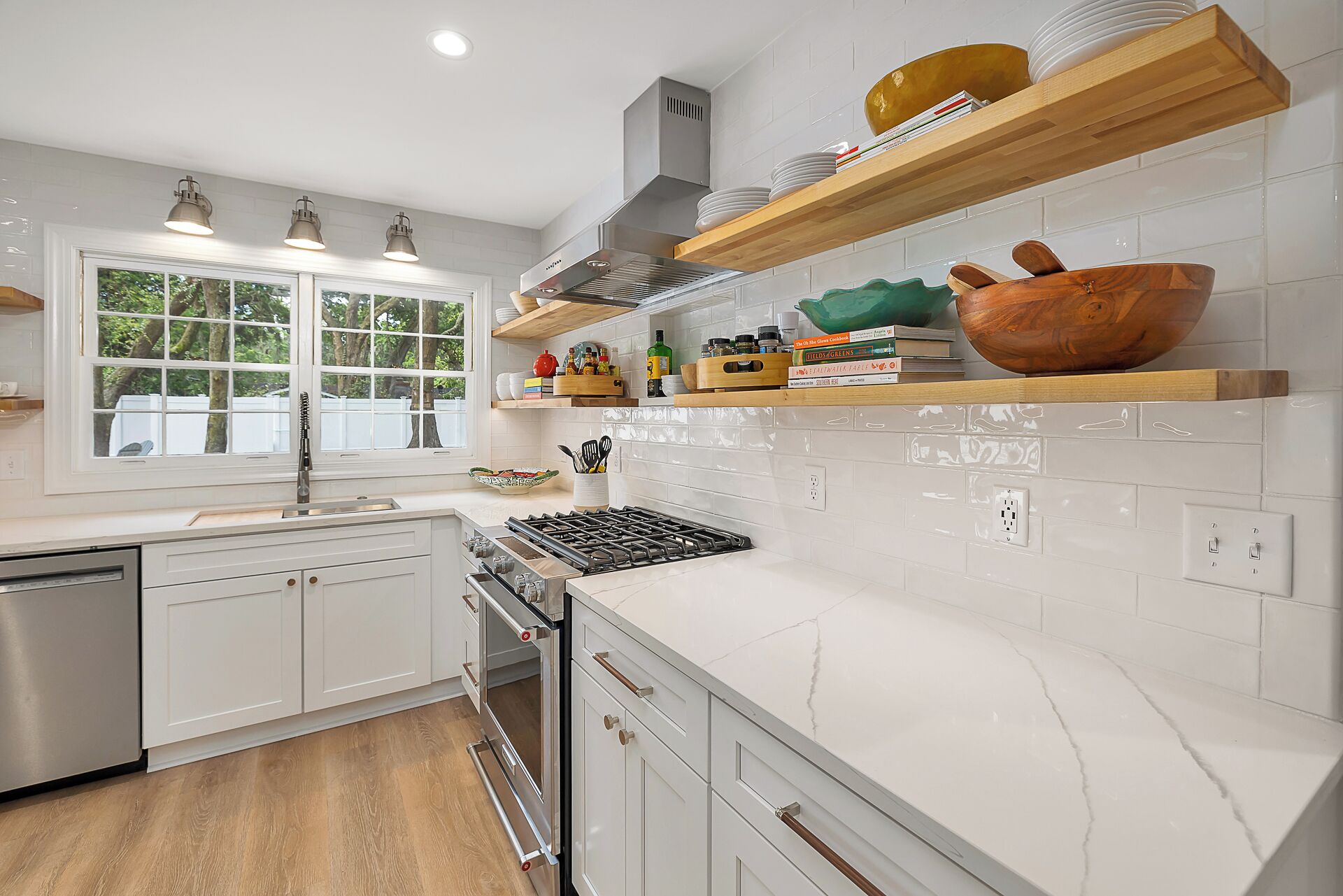 View to the Oaks from the kitchen sink 