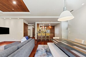 TV, fireplace, stereo