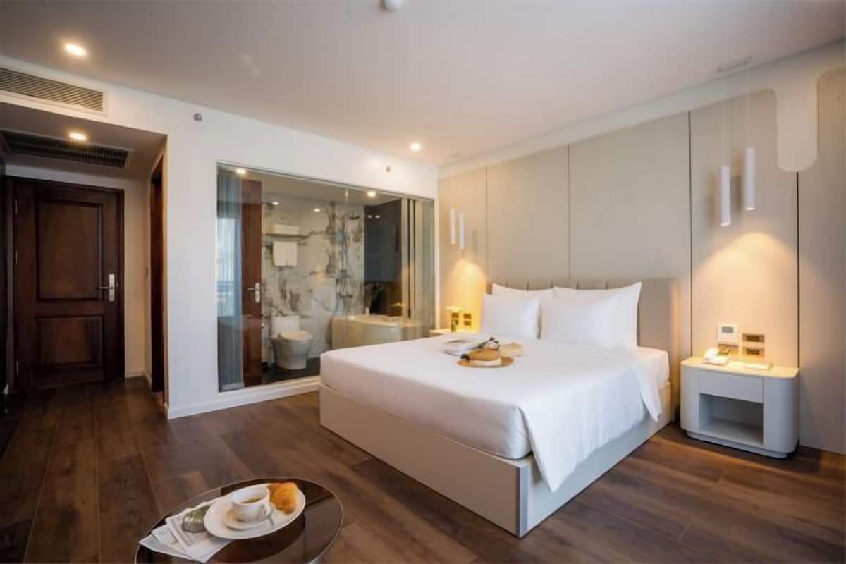 Ropa de cama de alta calidad y minibar