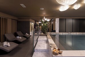 Behandlingsrum til par, sauna, boblebad, dampbad, tyrkisk bad/hammam