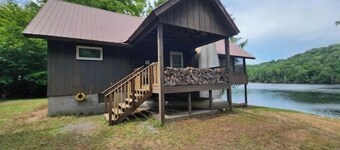 Beautiful house on the lake with a boat launch.