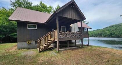 Beautiful house on the lake with a boat launch.