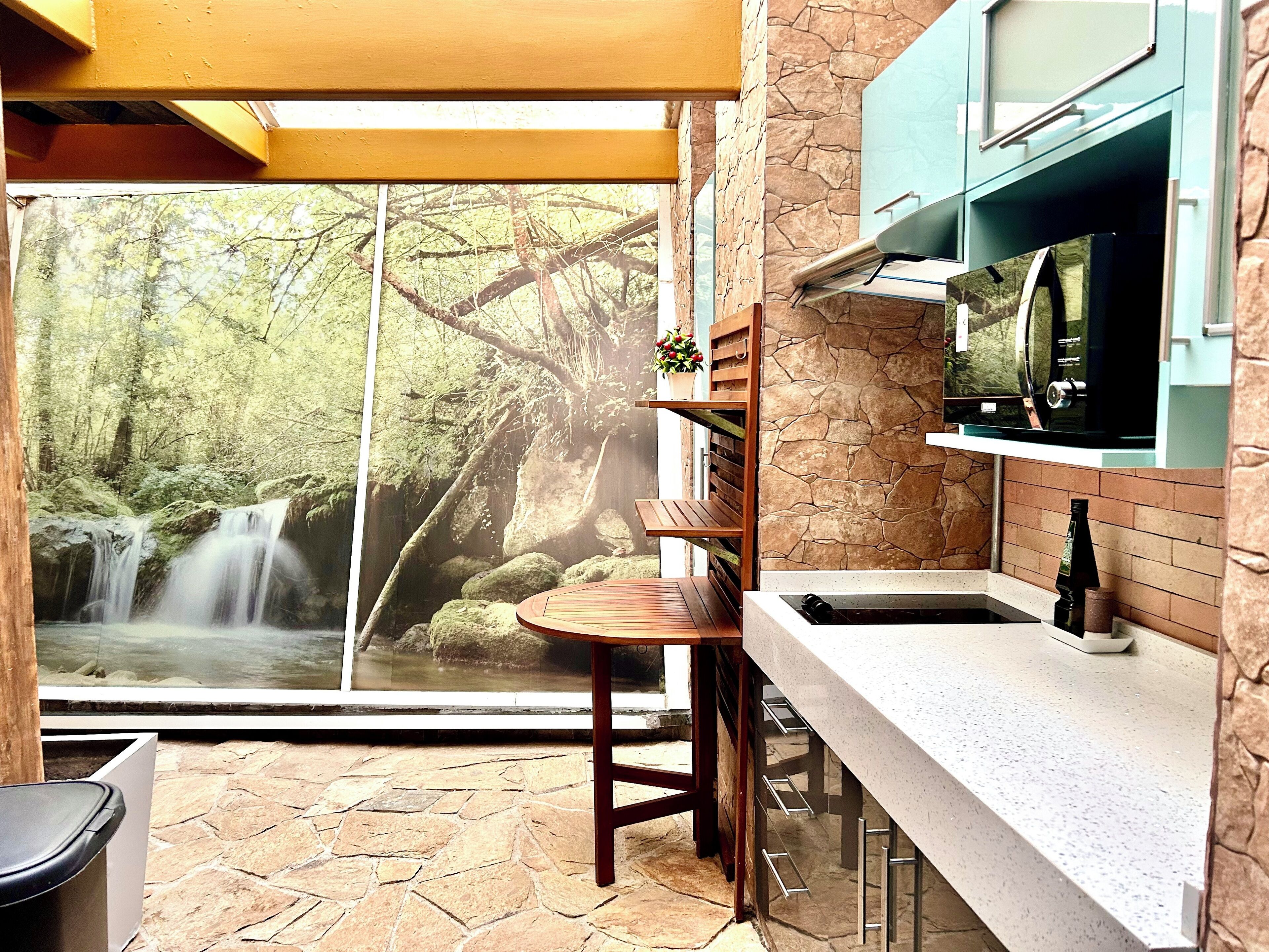 Design-Apartment, Meerblick | Eigene Küche