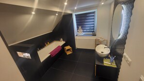 Shower, hair dryer, towels, soap - Vacation home on the edge of the forest near a bathing lake (Dylaki)