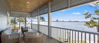 Lux Waterfront Home, Free Heated Pool, Hot Tub&Fire Pit, Pier/Boat Dock, Views!!