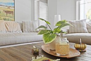 Smart TV, chimenea y impresora 