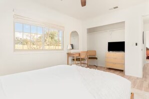 2 bedrooms, in-room safe, iron/ironing board, WiFi