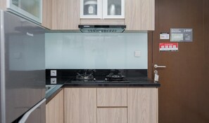 Appartement | Cuisine privée | Grand réfrigérateur, plaque de cuisson