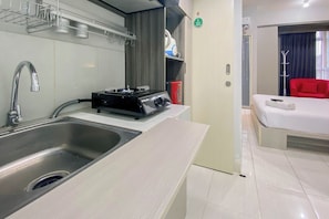 公寓 | 私人廚房 | 大型冰箱、爐台