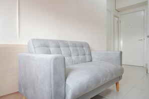 Apartment | Living area - Good Deal 1Br Green Pramuka City Near Mall Apartment (Jakarta)