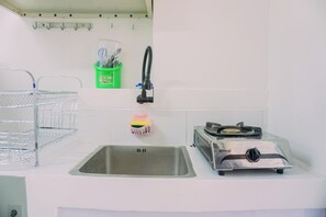 Apartment | Private kitchen | Full-sized fridge, stovetop - Cozy And Comfort Living 2Br Green Bay Pluit Apartment (Jakarta)