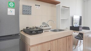 Apartemen | Dapur pribadi | Lemari es besar dan kompor
