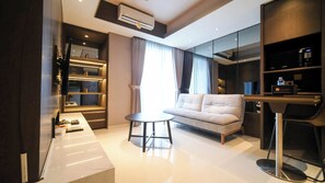 Living area - Modern And Cozy 2Br At Grand Sungkono Lagoon Apartment (Surabaya)