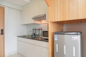 Appartement | Cuisine privée | Grand réfrigérateur, plaque de cuisson