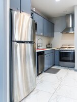 Microwave, dining tables