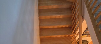 King size bed with continental breakfast.