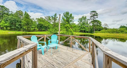 Fishing Pond & Pier: Secluded Broken Bow Cottage!