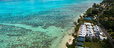 Private beach, white sand