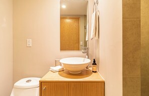 Delux Apartment One bedroom Apartment | Bathroom | Shower, rainfall showerhead, designer toiletries, hair dryer - Kukun Insurgentes Roma (Mexico City)