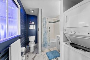 Towels, soap, toilet paper