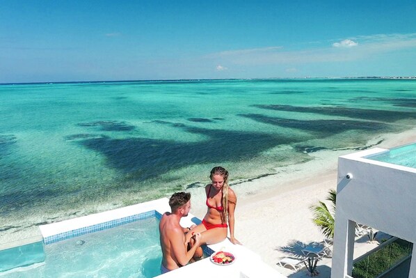 Honeymoon appartement | Terras