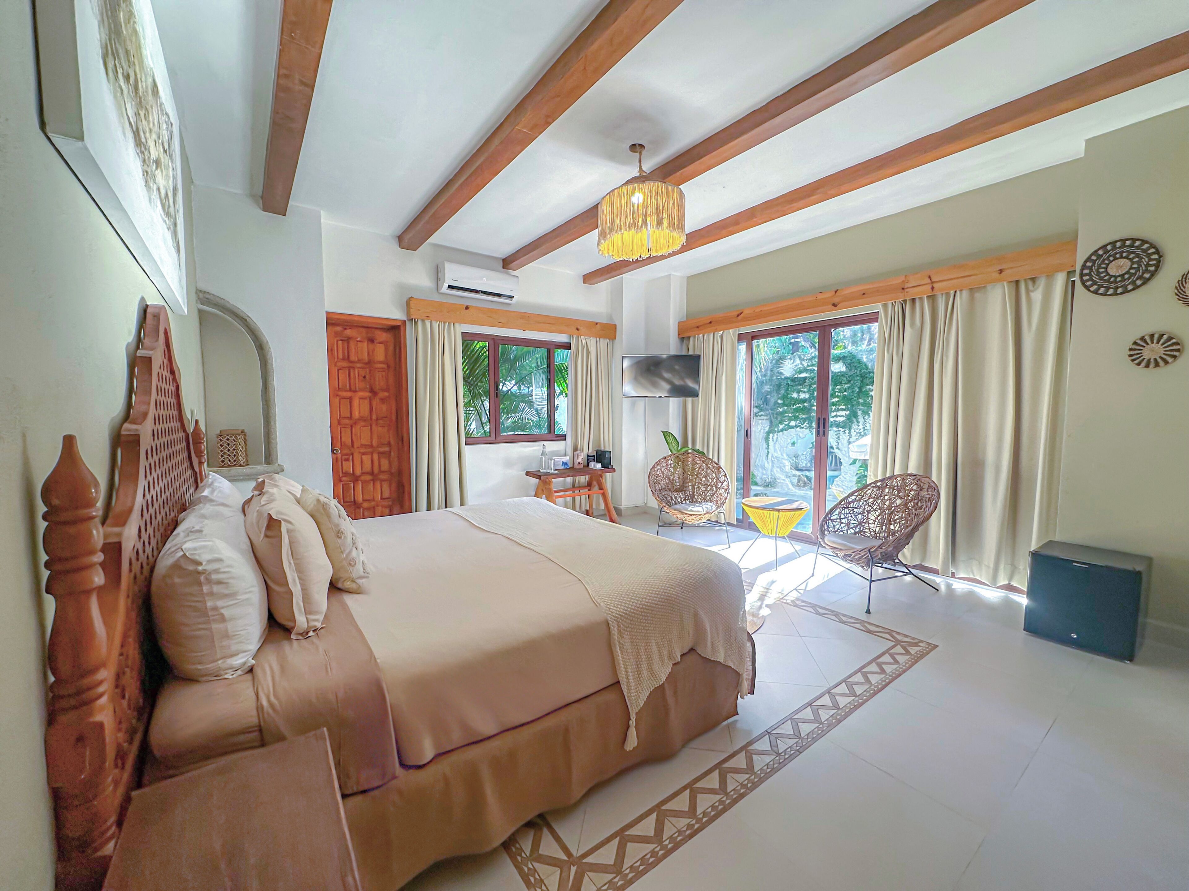 Chambre Deluxe | Décoration personnalisée, draps fournis