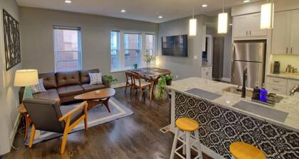 Chic 3BR Gem | TG Park | Patio+Yard+W/D+Workspace