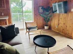 TV, books - Denvic House - a private lakefront retreat (Sables-Spanish Rivers)