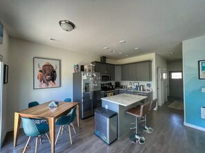 Fridge, microwave, oven, stovetop - Modern Townhome in Downtown Eagle, CO - Vail Valley (Eagle)