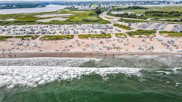 Vlak bij het strand