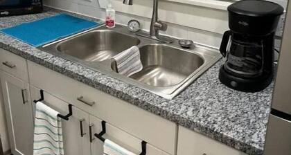 Cozy tiny house on a farm with a large deck to watch the sunrise and sunset.!