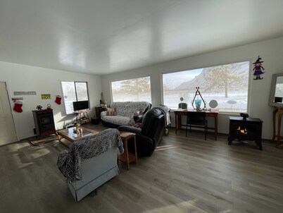 Cabin By River off the grid.