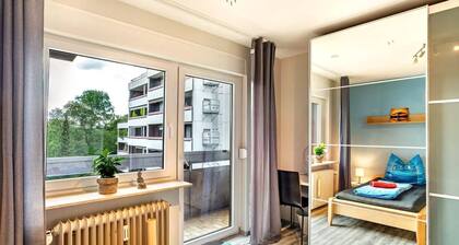 Ferienwohnung 'Goldstadtblick' mit Balkon und WLAN