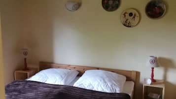 1 sovrum och sängkläder