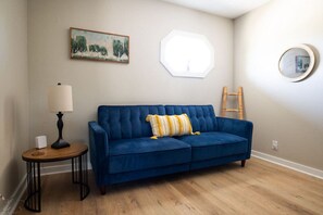 Smart TV, table football, books, music library