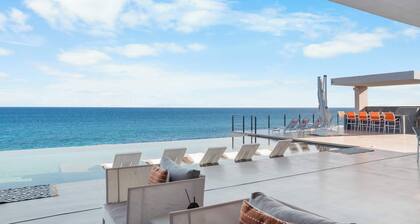 Beachfront Estate with Full-Time Staff, Airport Transfer & Beach/Fitness Club Ac