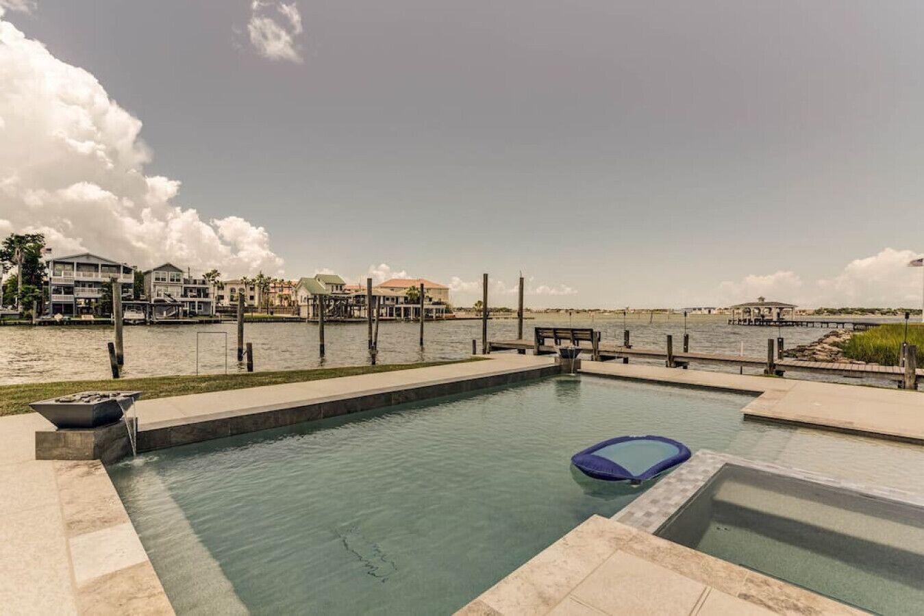 Waterfront House with Pool