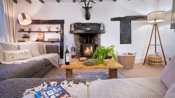 TV, fireplace, offices