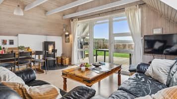 Fernseher, Kamin, DVD-Player