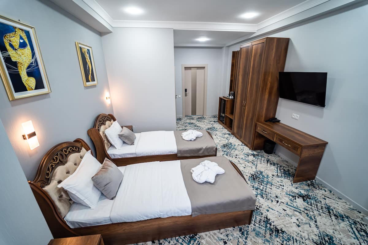 Deluxe Twin Room | 1 bedroom, premium bedding, down comforters, in-room safe