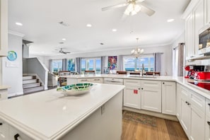 Fridge, microwave, oven, stovetop - Welcome to Beachfront Benefits! (St. George Island)