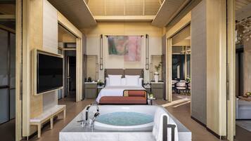 Àtic, no fumadors | 1 dormitori, minibar, caixa forta a l'habitació i escriptori