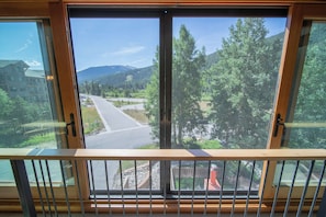 Upper level mountain views from living room