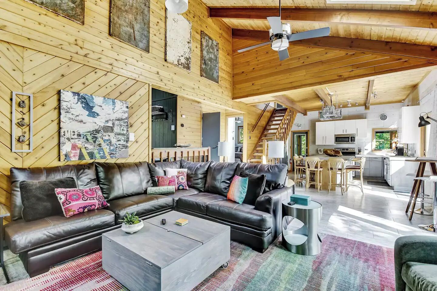 TV connectée, cheminée