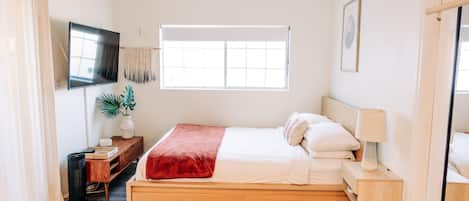 1 Schlafzimmer, Reisekinderbett, kostenloses WLAN, Bettwäsche