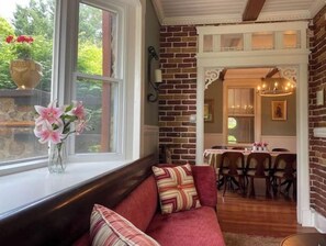 Smart TV, fireplace, video games, foosball