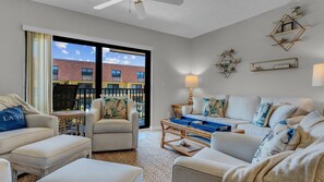 Condo, Multiple Beds, Balcony, Pool View (Sea La Vie at Cocoa Beach) | Living area | 42-inch flat-screen TV with digital channels - Sea La Vie at Cocoa Beach (Cocoa Beach)