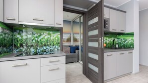 公寓, 1 间卧室, 厨房 | 私人厨房 | 微波炉、洗碗机、厨具/餐具