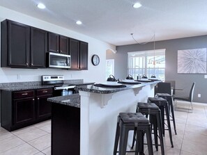 Private kitchen - Cozy Family Friendly Pool Home With Game Room-227y 5 Bedroom Home by RedAwning (Davenport)