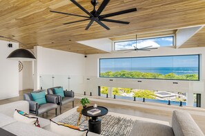 Smart TV, fireplace, table tennis, books